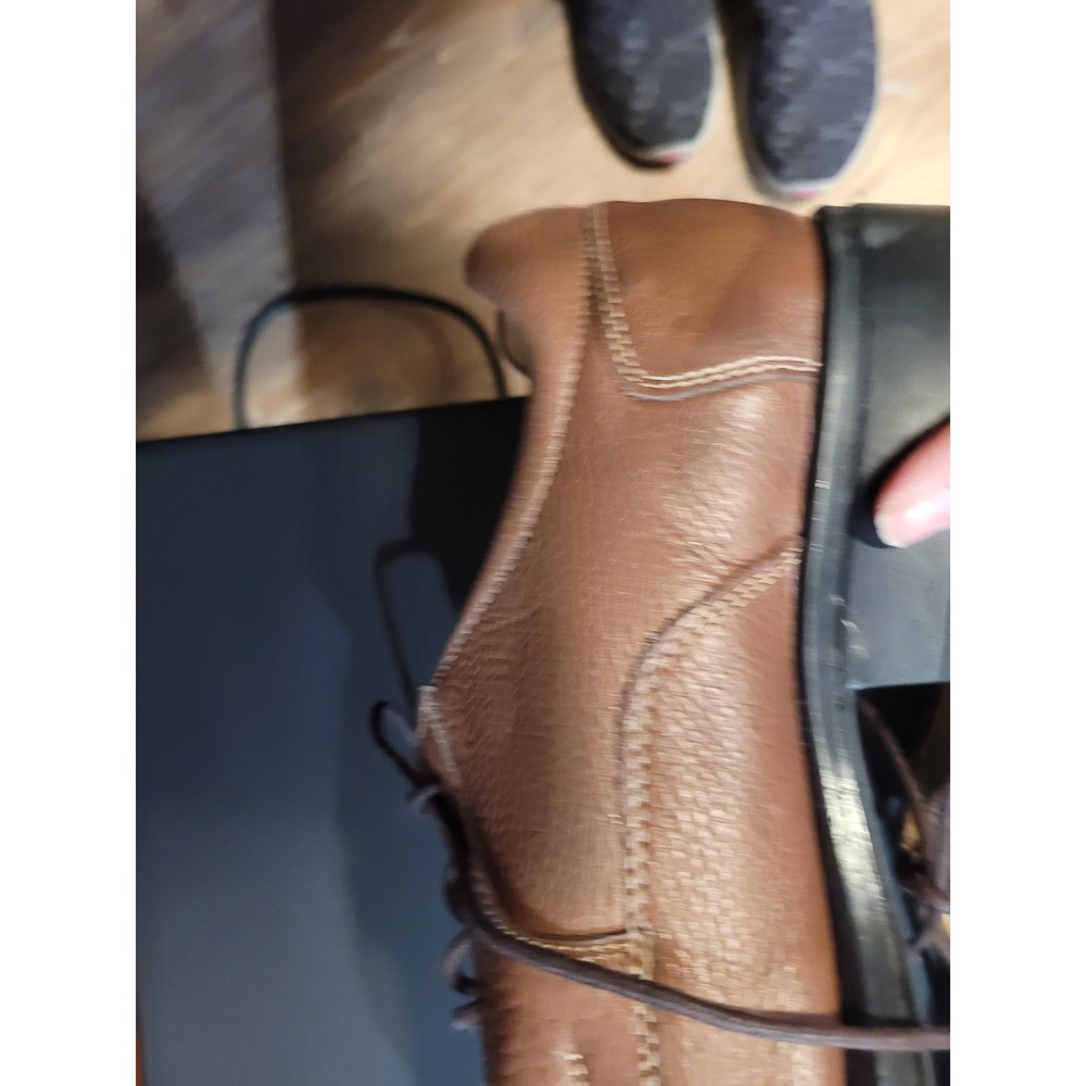 Belvedere Baybridge‎ Mens Brown Leather Lace Up Oxford Dress Shoes Size 13D - Picture 6 of 11
